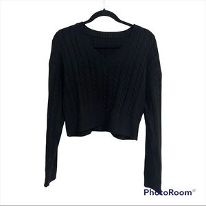 SHEIN Women's Cropped Knit Sweater